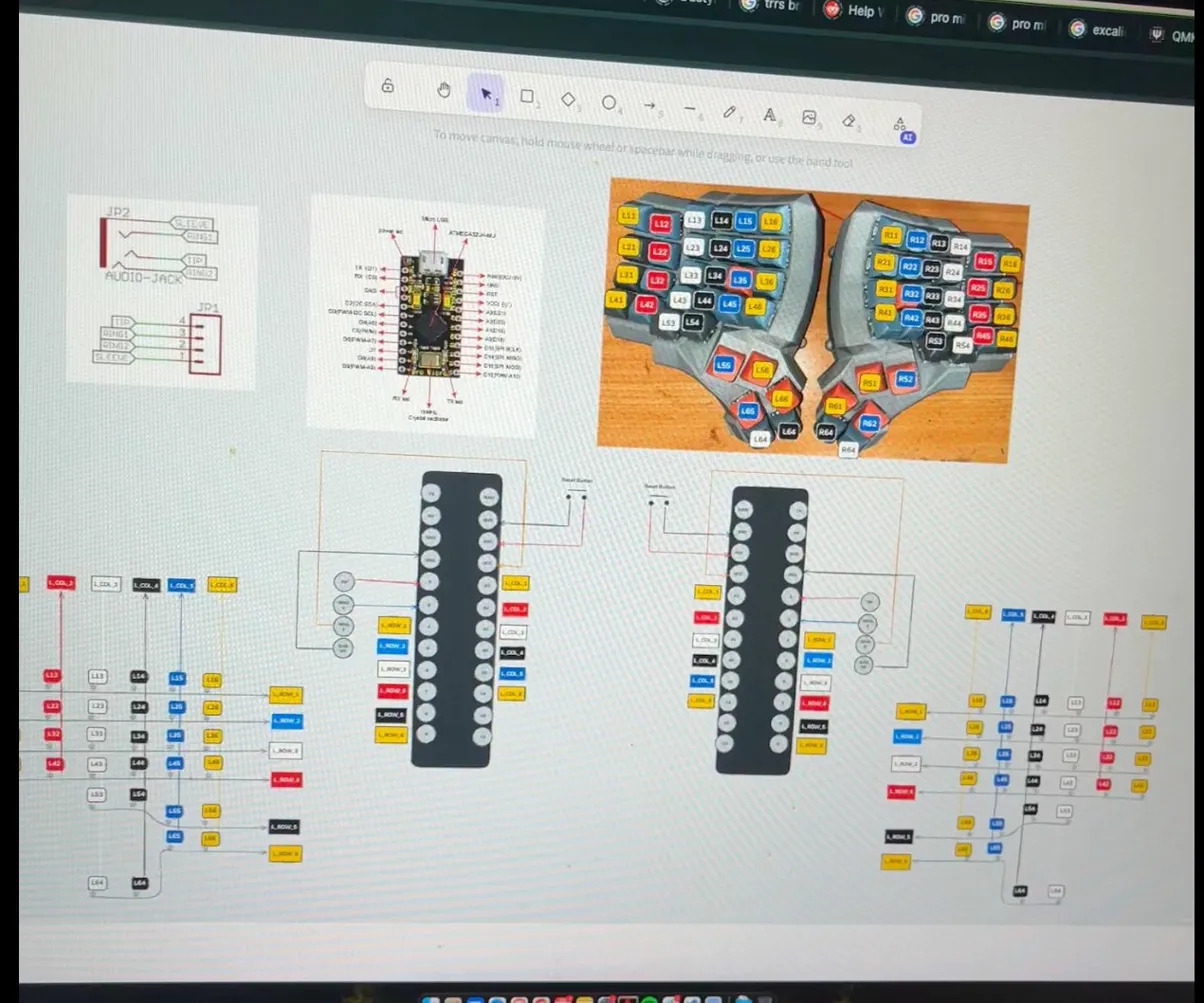 Dactyl Manuform — top view